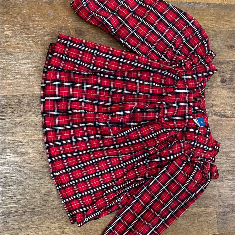Old Navy Red and Black Plaid Shirt